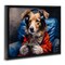 Stupell Industries Game Master Dog Floating Frame, design by Shawna Stewart